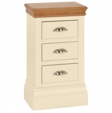 Lundy Painted Compact 3 Drawer Bedside